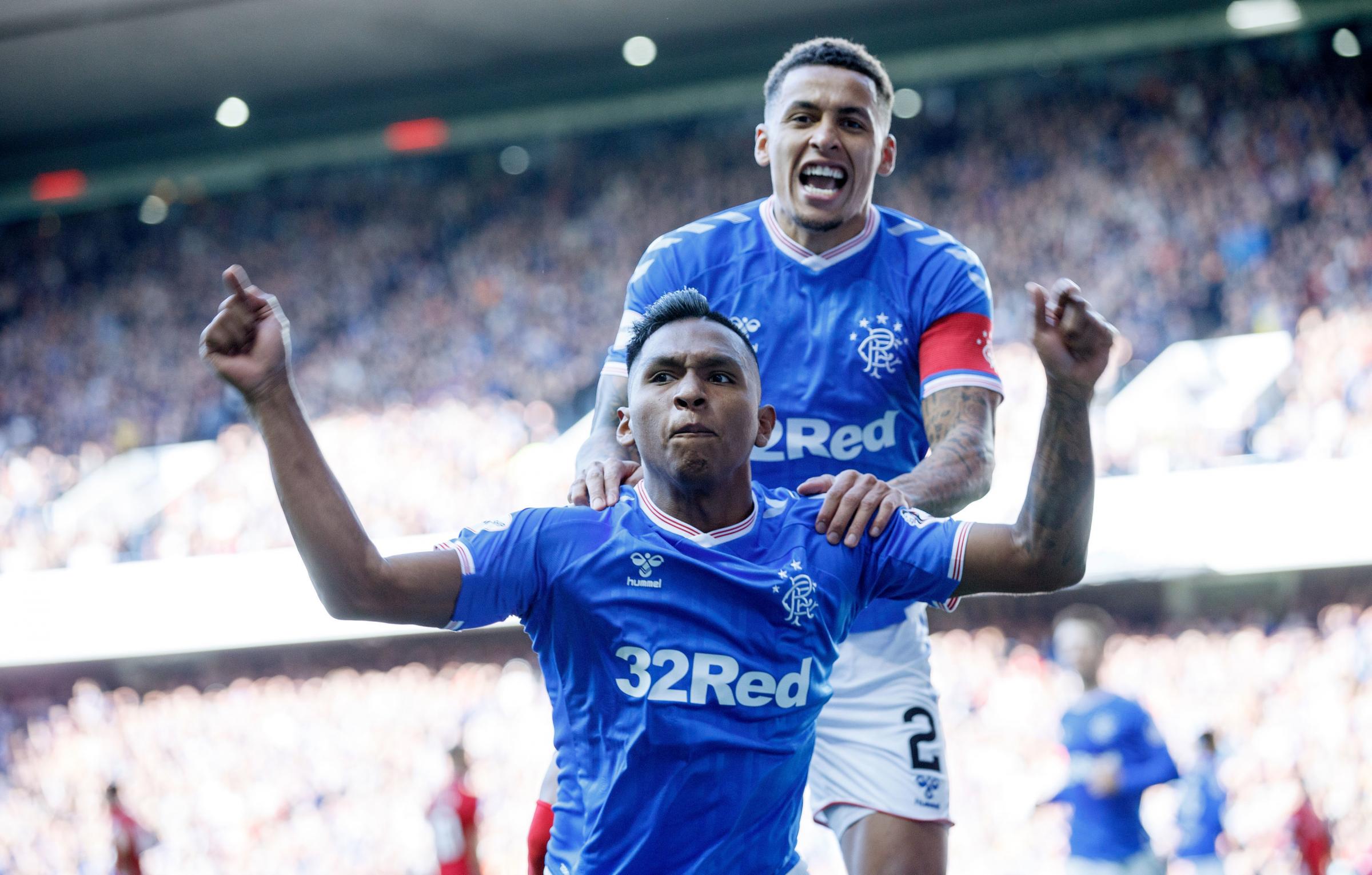 Rangers 5-0 Aberdeen: Steven Gerrard’s side move to within a point of Celtic after cruising to win over Dons