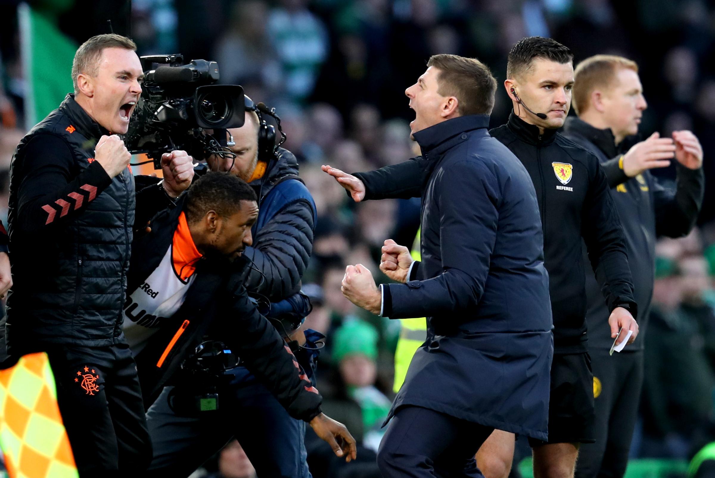 Rangers boss Steven Gerrard on Celtic Park celebration following O** F*** win