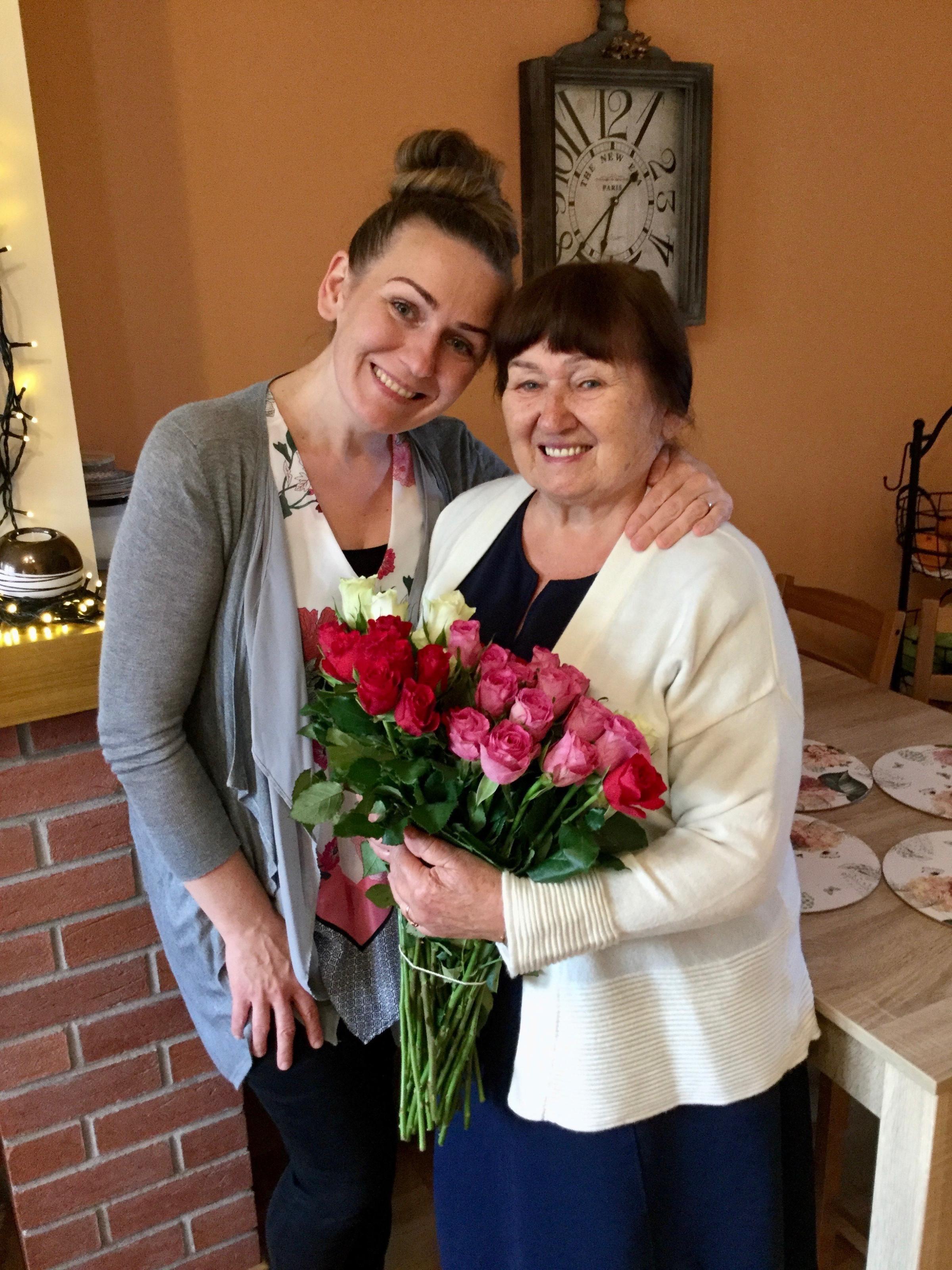 Dorota with her mum Walentyna Alimowska