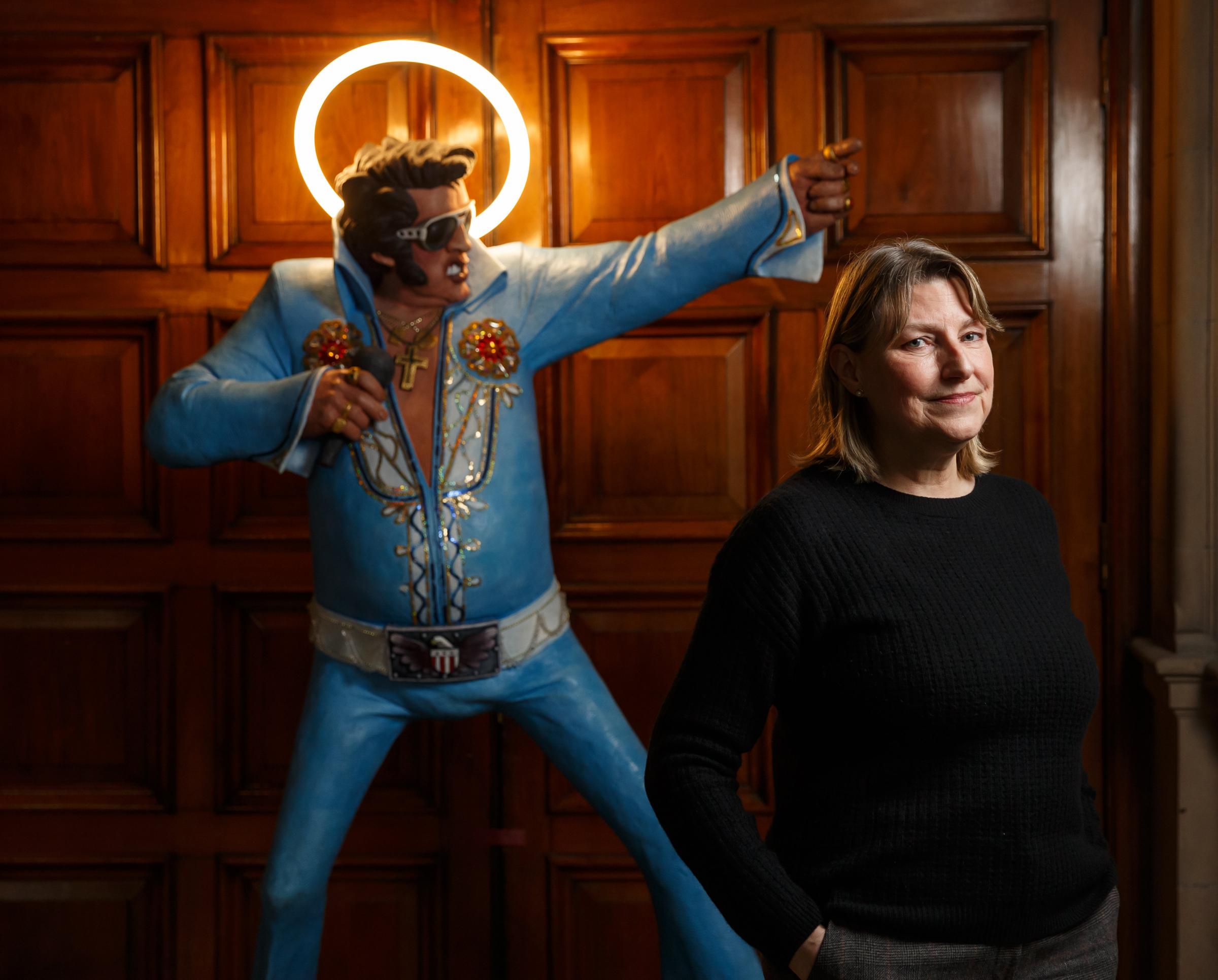 Dr Bridget McConnell CBE, outgoing chief executive of Glasgow Life pictured in Kelvingrove Museum and Art Gallery, Glasgow. Photograph by Colin Mearns.