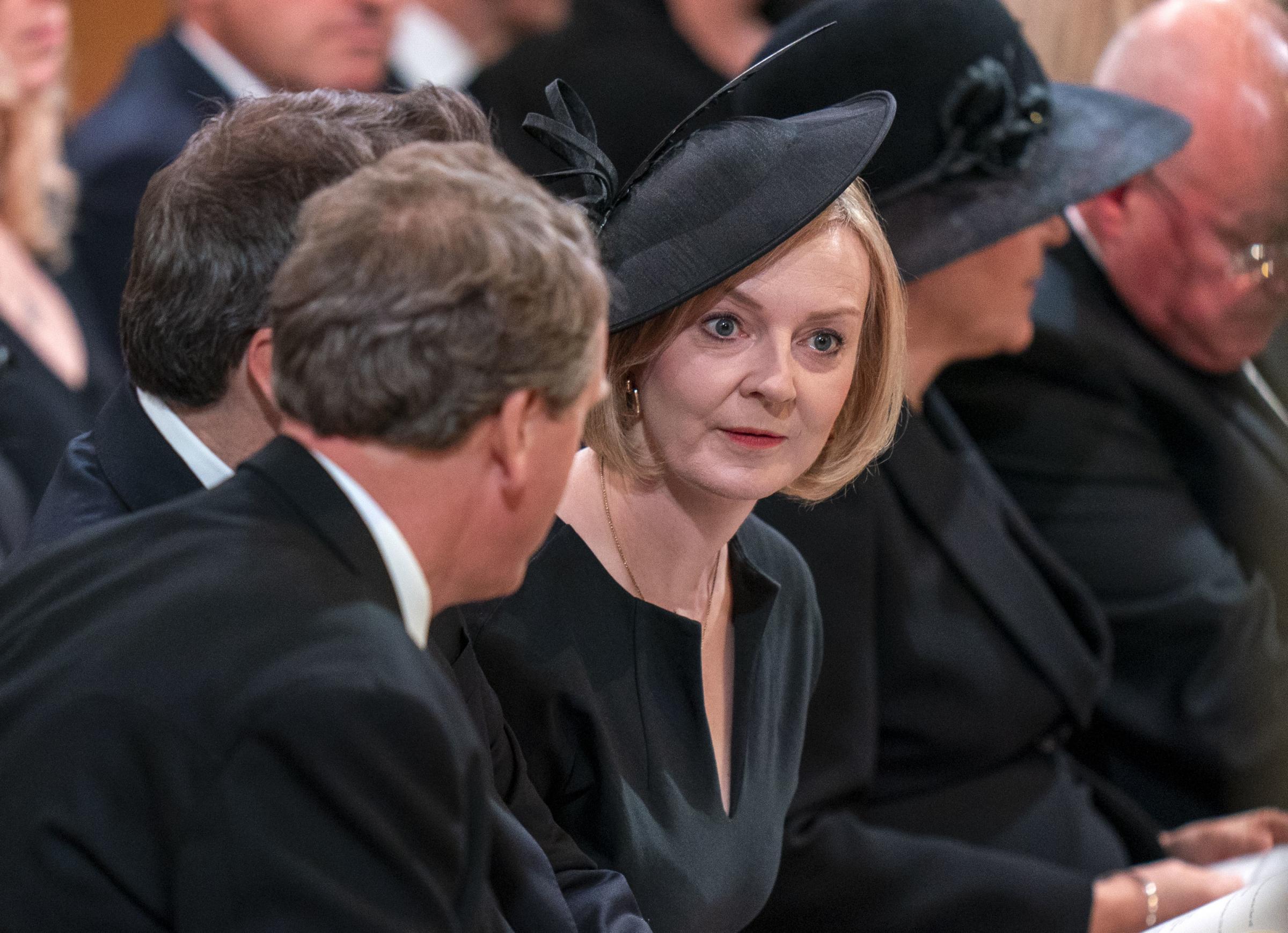 Prime Minister Liz Truss before the start of the Service of Prayer and Reflection for the Life of Queen Elizabeth at St Giles Cathedral, Edinburgh. Picture credit: Jane Barlow/PA Wire.