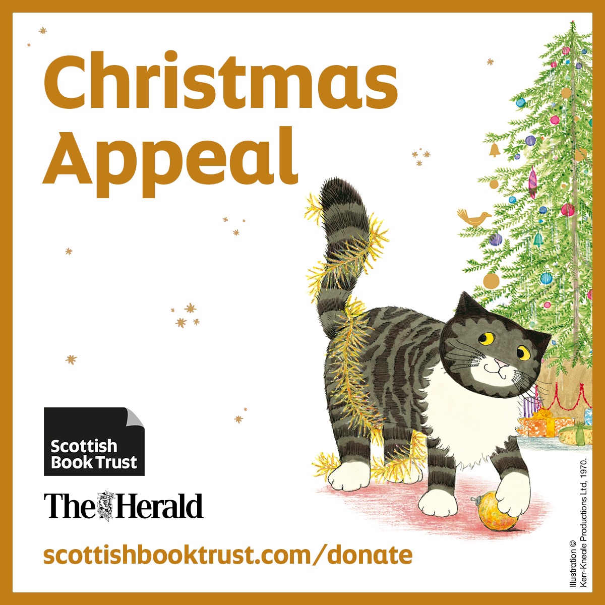 Our Christmas appeal is in conjunction with Scottish Book Trust