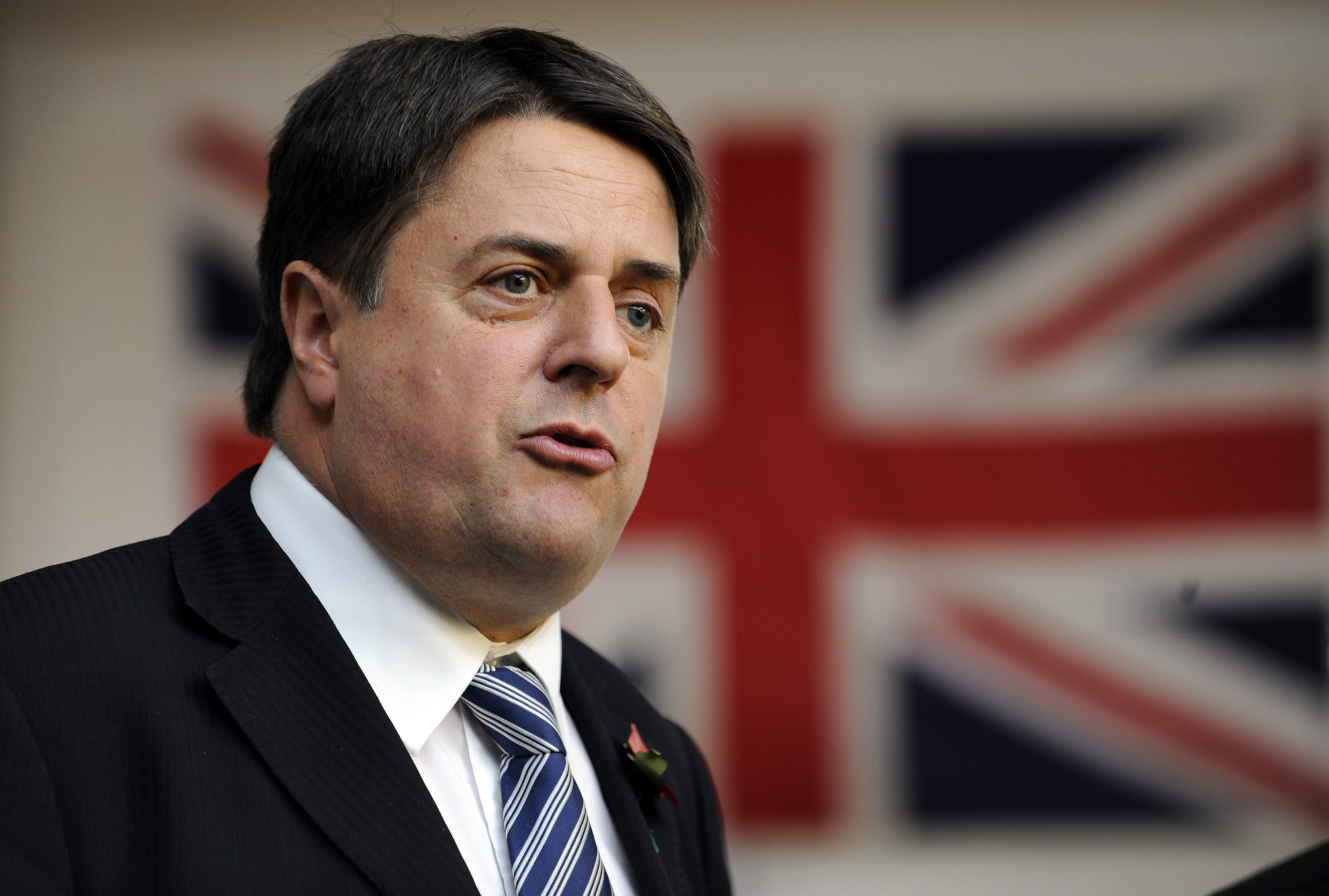  BNP Leader Nick Griffin In Hamilton Today.