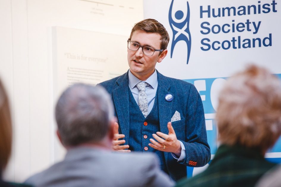 Fraser Sutherland, CEO of the Humanist Society Scotland, said Scotland was suffering from a historical hangover by keeping churches in education decision-making Image: Fraser Sutherland