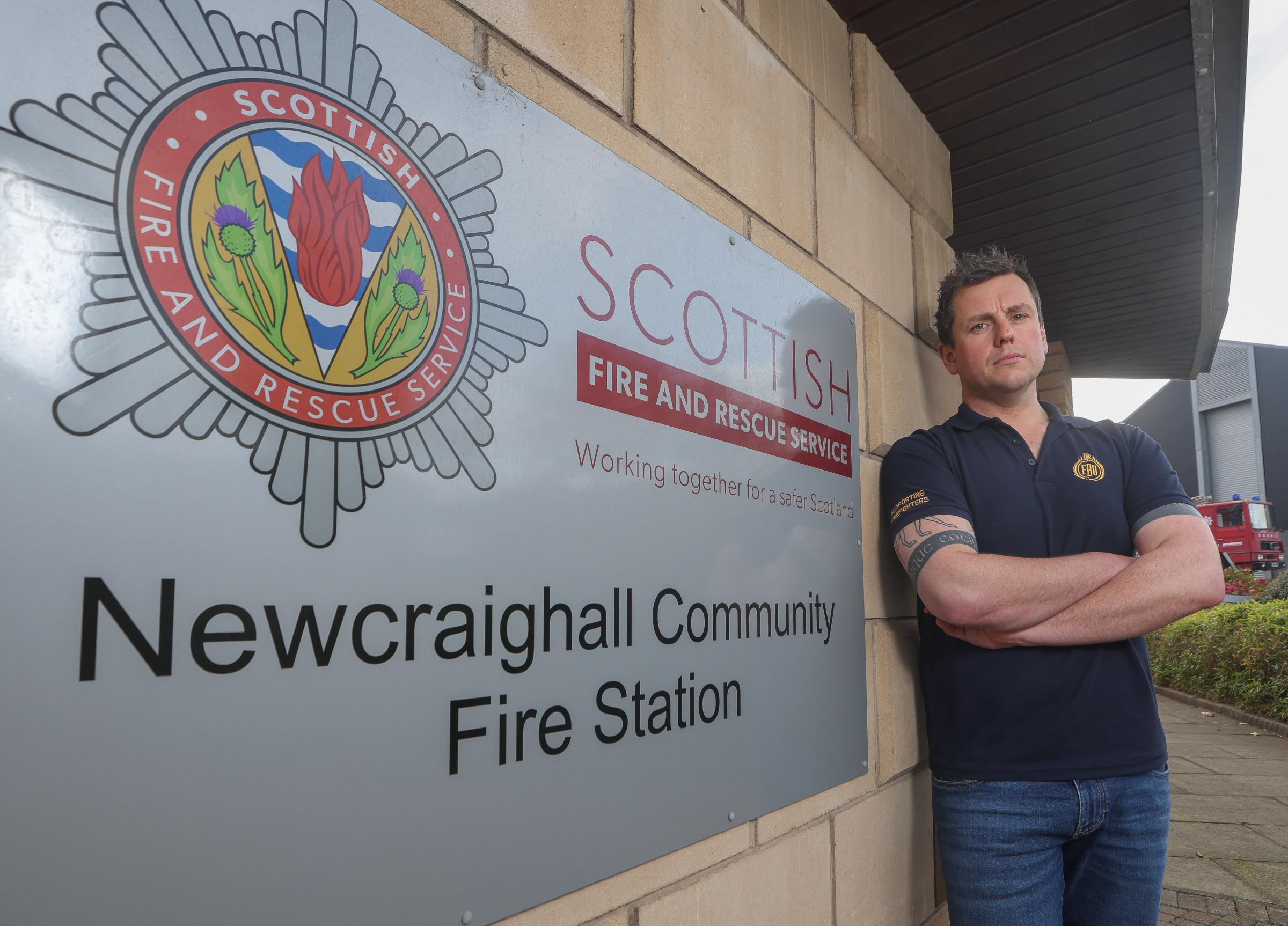 Scottish Fire Birgade Union Scottish Secretary John McKenzie. STY NM/BigRead Picture Gordon Terris Herald & Times 3/10/24