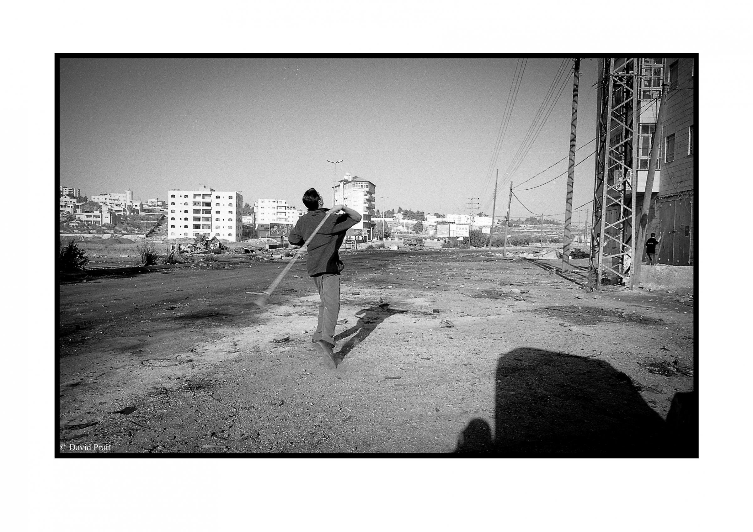 Classes at City Inn Junction - Ramallah, West Bank 1988. Intifada - war of the stones All Pics Â© David Pratt.