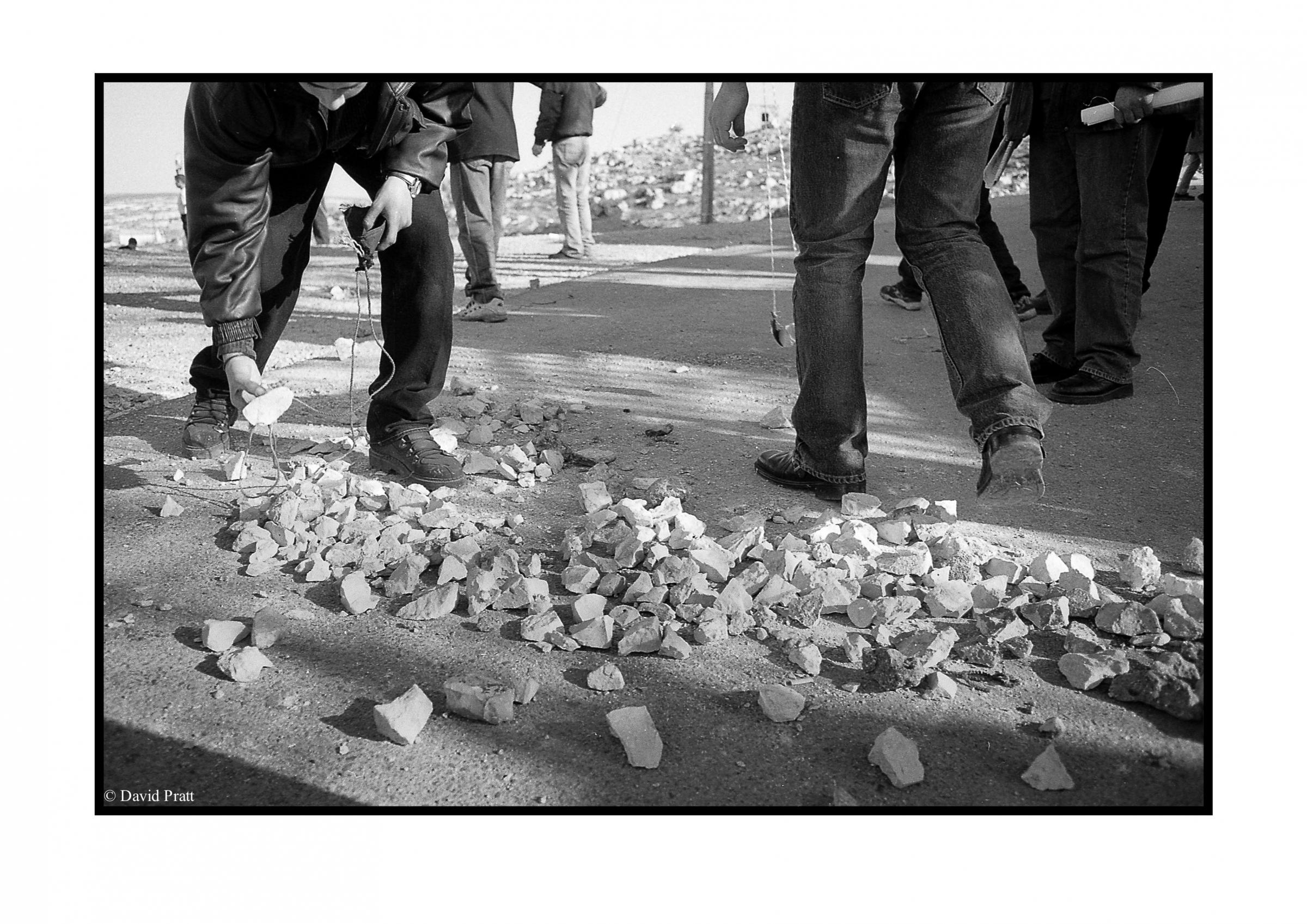 War of the stones - West Bank 1988. Intifada - war of the stones All Pics Â© David Pratt.