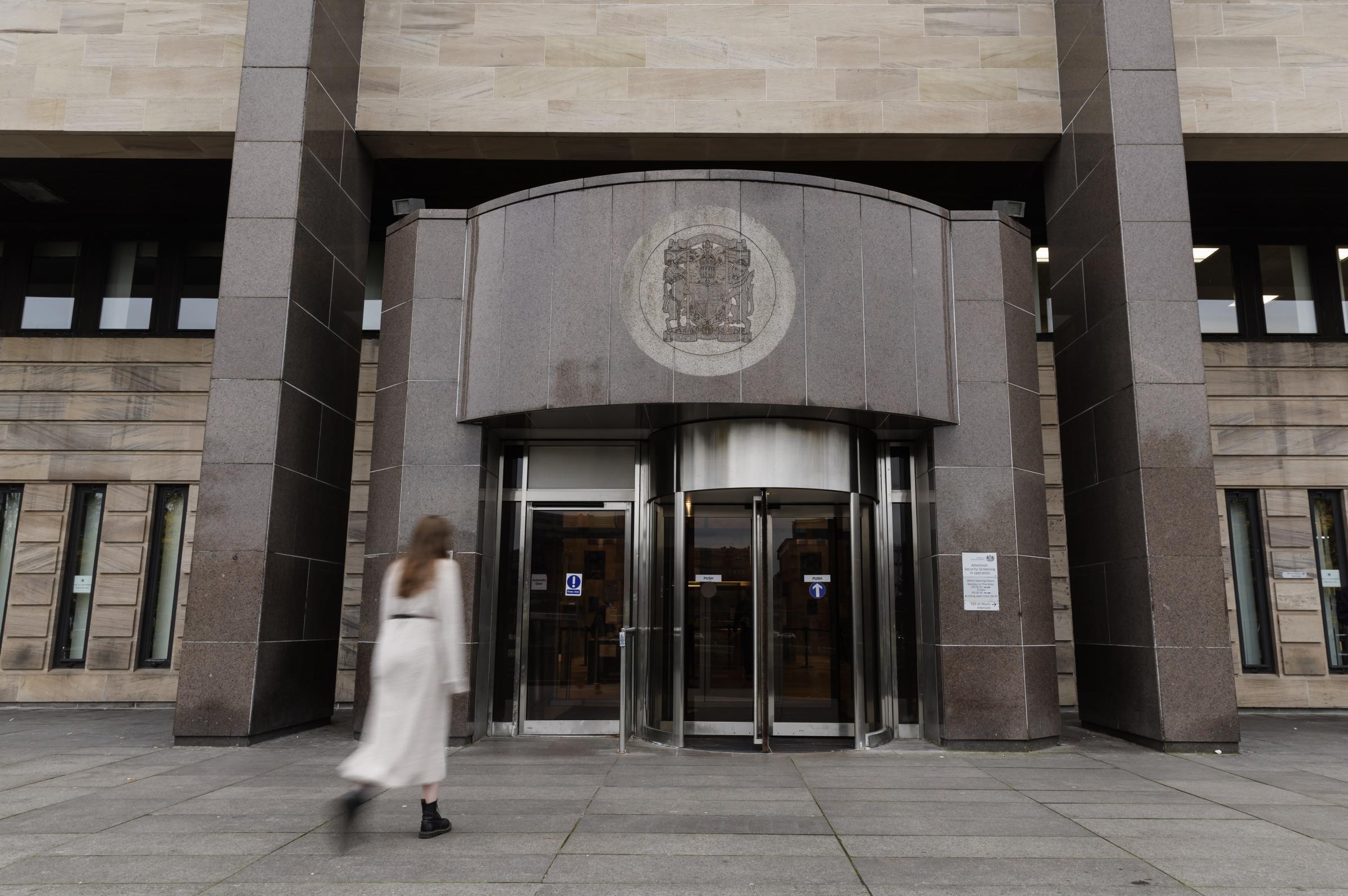 Exterior GV of Glasgow Sheriff Court..Photograph by Colin Mearns.8th November 2024.......