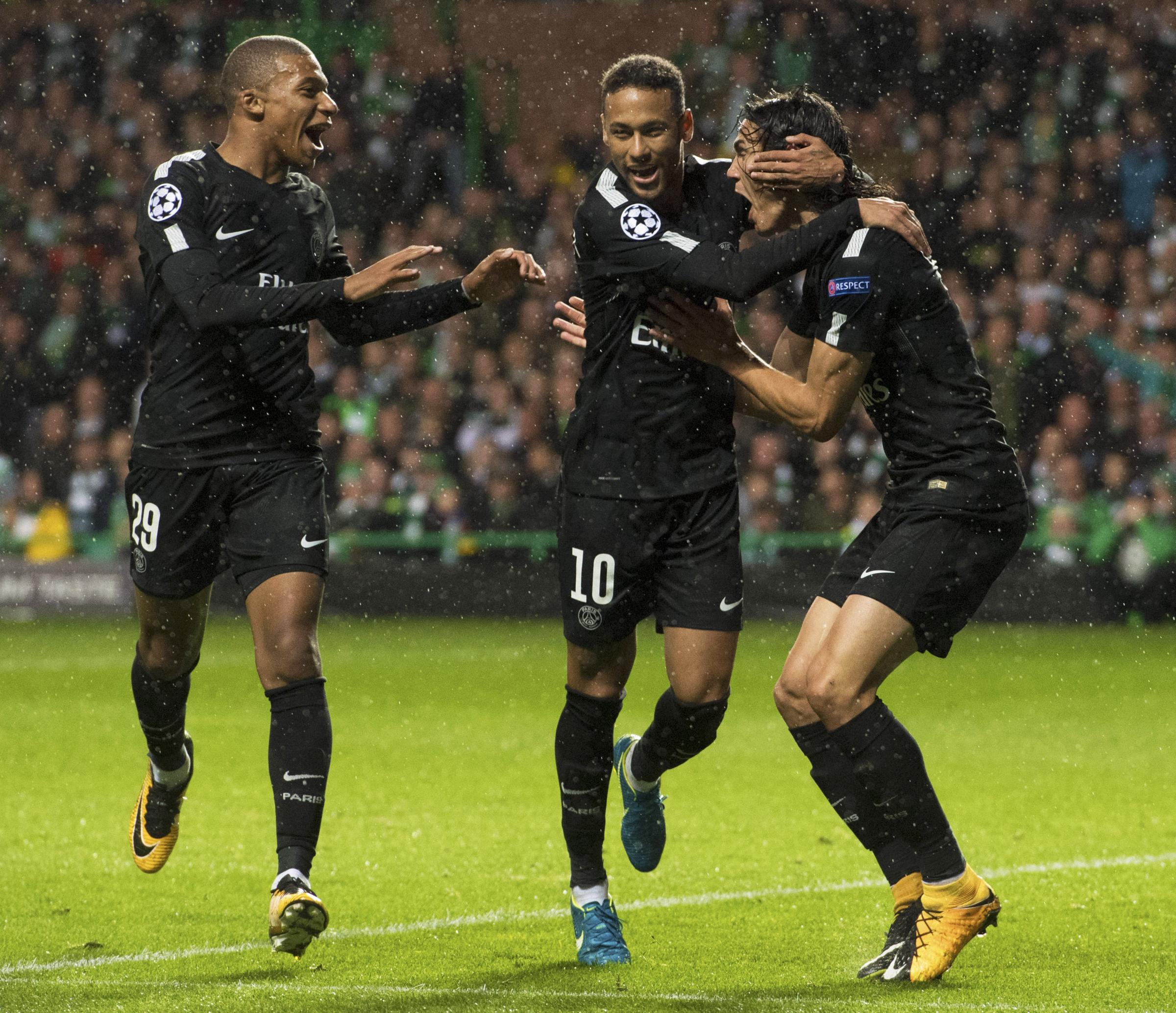 Celtic 0, Paris Saint-Germain 5: Neymar, Kylian Mbappe and Edinson Cavani all score as the French champions shine