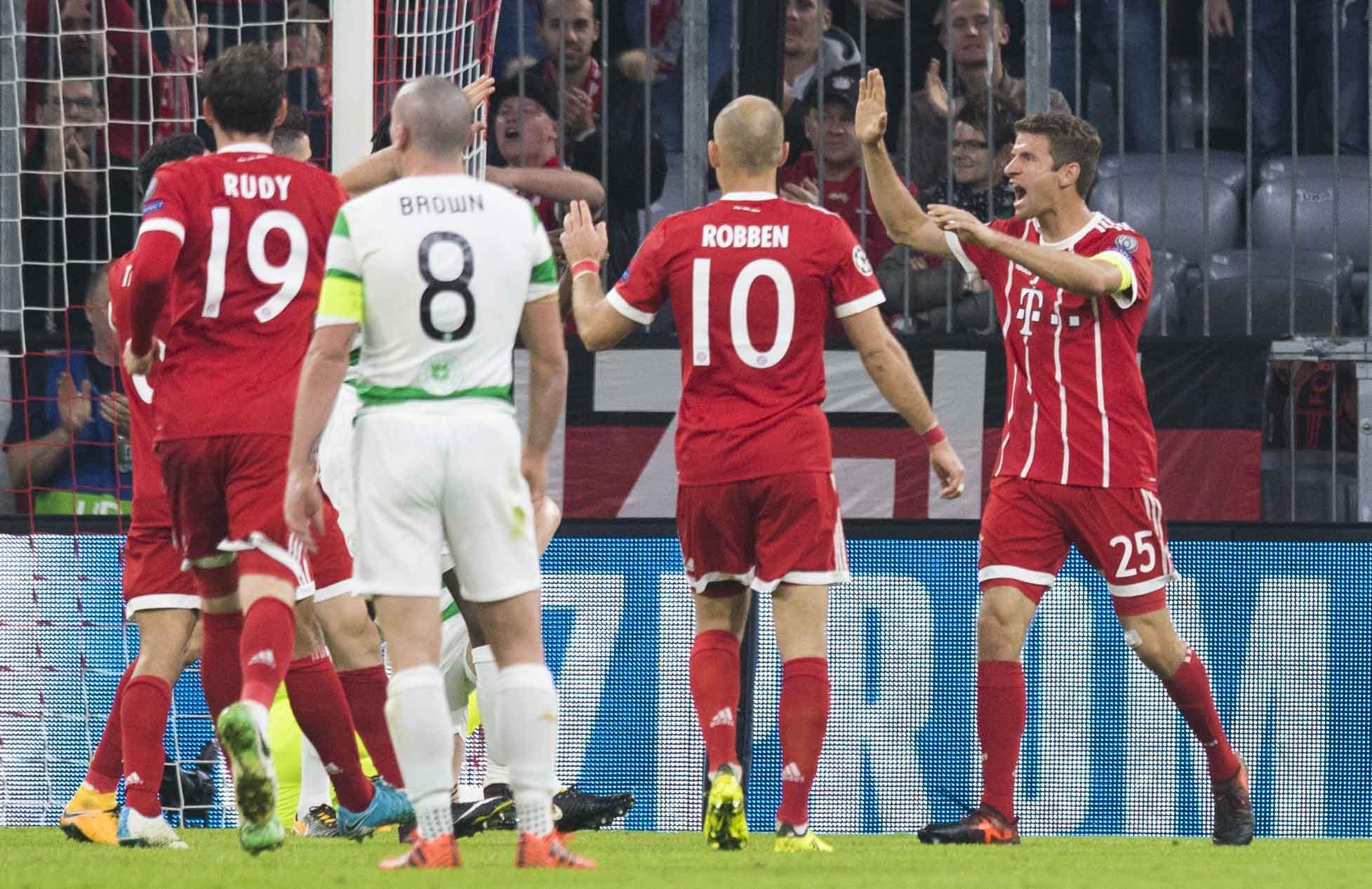 Bayern Munich 3, Celtic 0; Scottish champions brought crashing back to earth by German masterclass