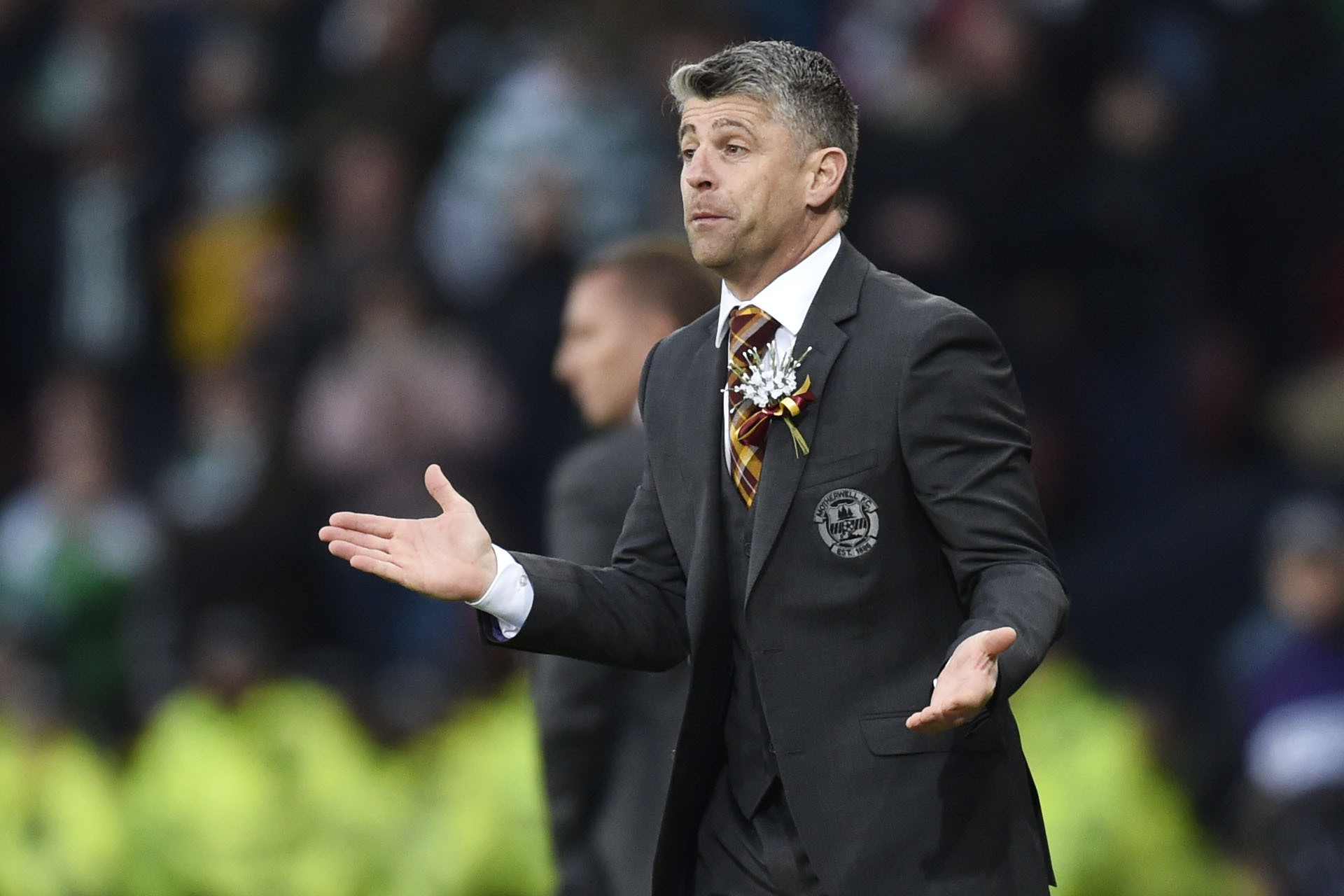 Stephen Robinson: Penalty and red card decisions ended Motherwell’s hopes of beating Celtic – there was no contact