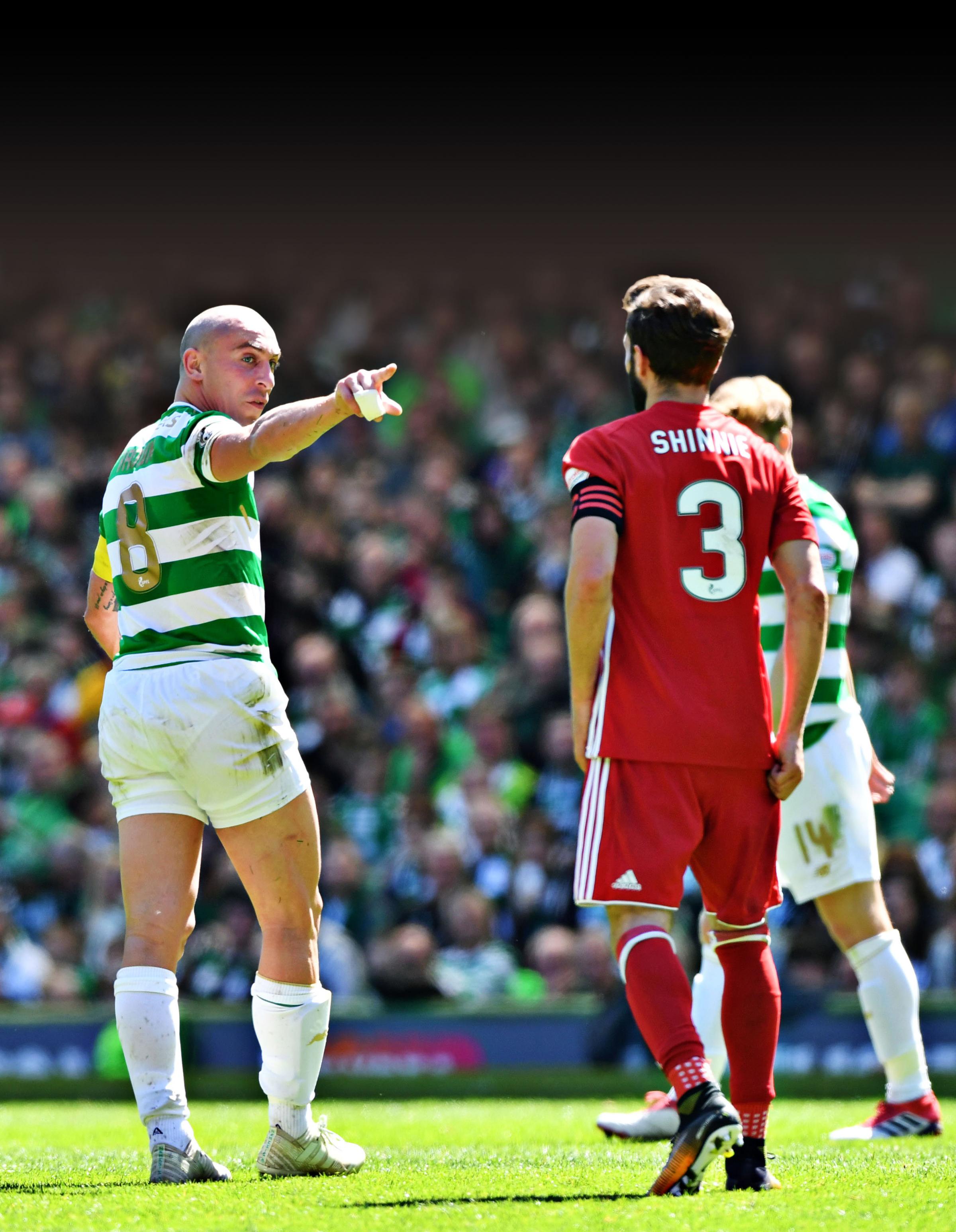 Aberdeen captain Graeme Shinnie hits back at Celtic rival Scott Brown – I’m not a dirty player, I’ve never had a red card