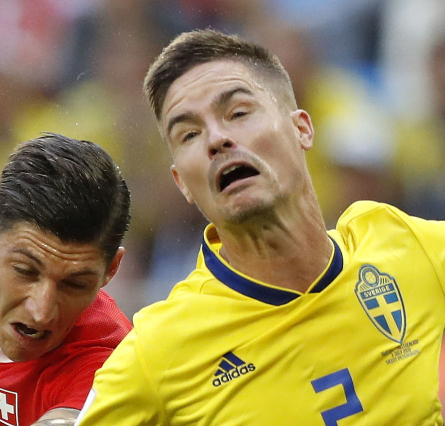 Mikael Lustig hopes to see lots of Scottish flags when Sweden play England at the World Cup