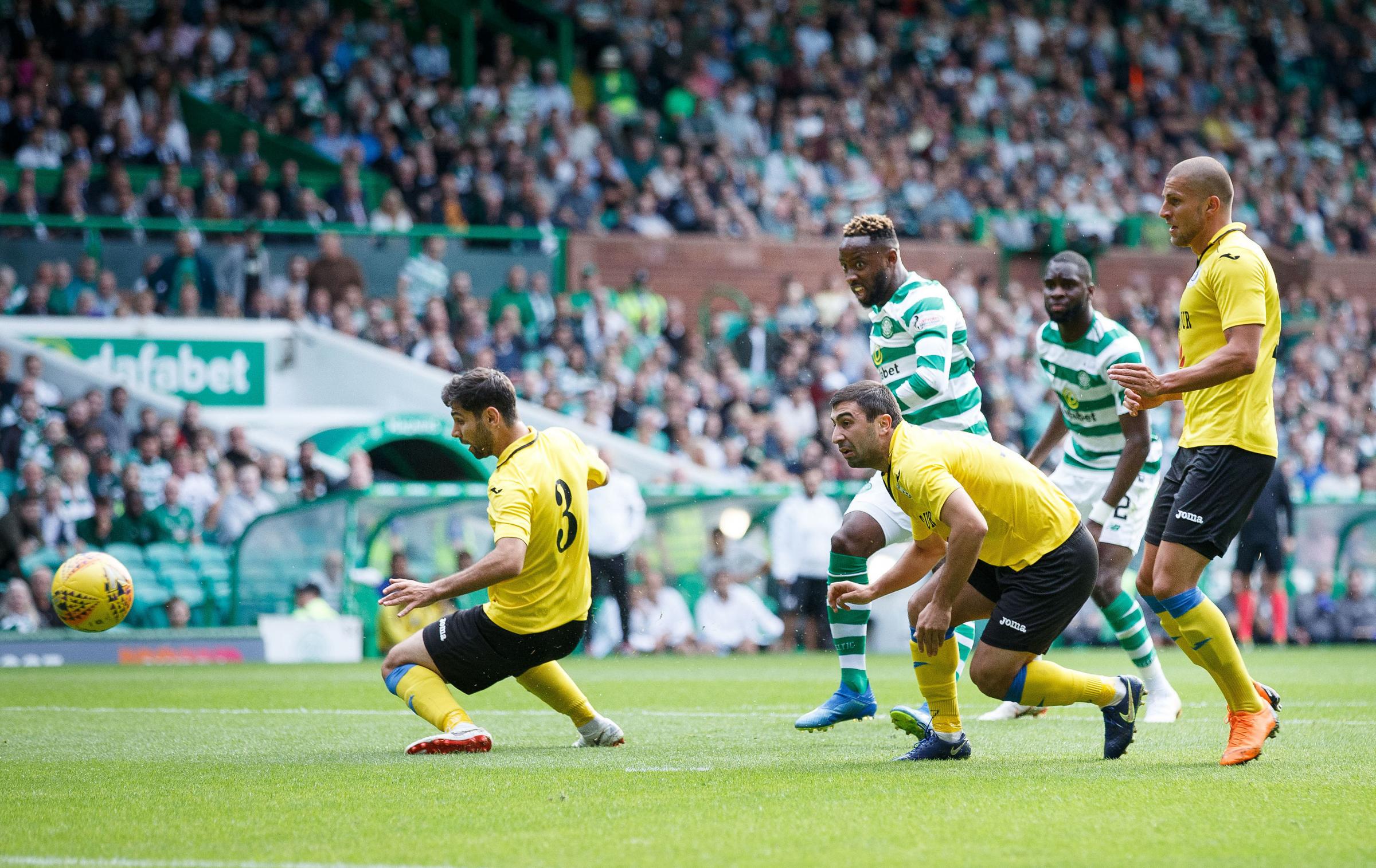 Celtic 3, FC Alaskert 0 (Celtic win 6-0 on aggregate): An easy victory but Jozo Simunovic’s red card may cause a problem