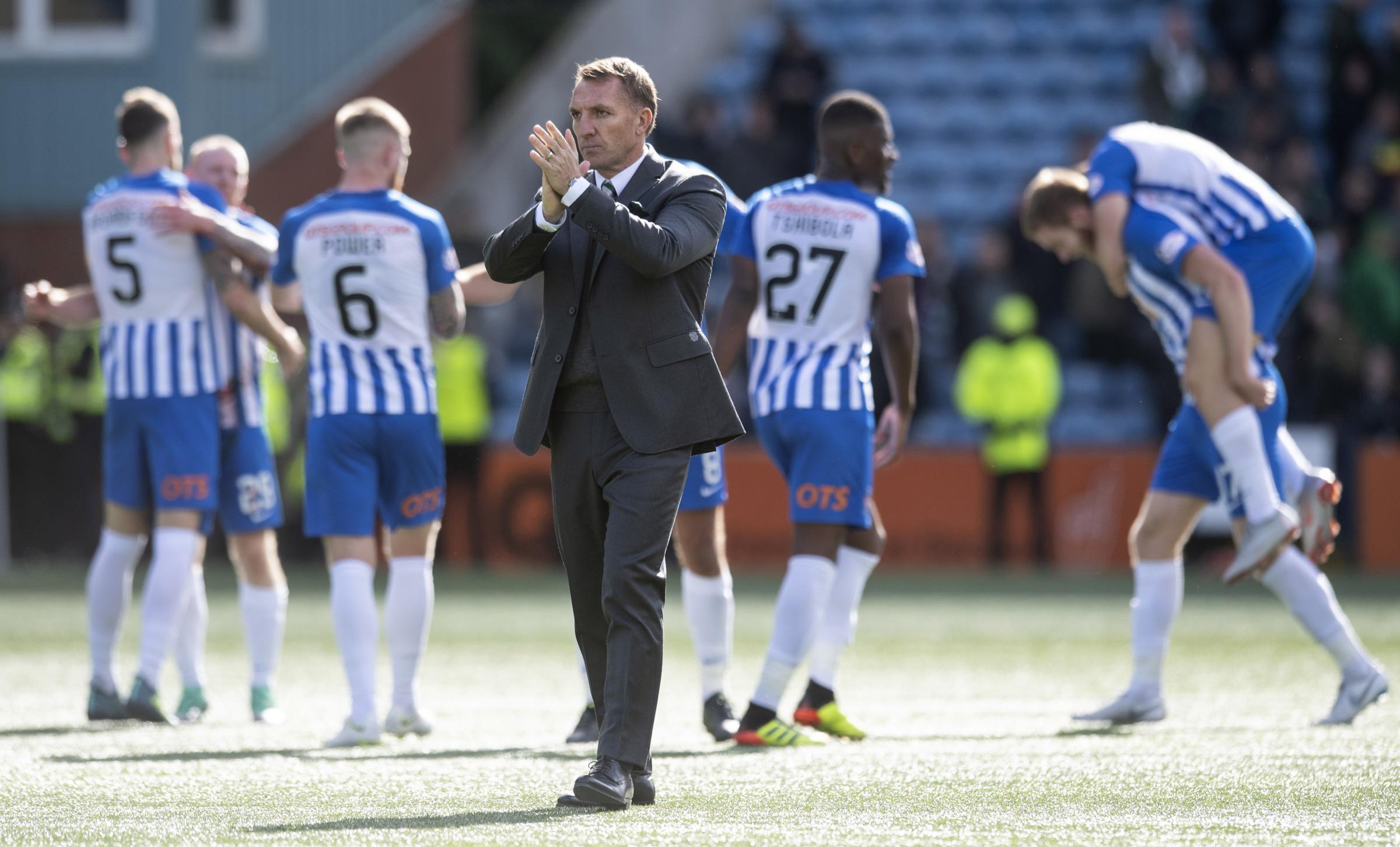 Brendan Rodgers feeling ‘the heat’ after Celtic go down to Kilmarnock at Rugby Park