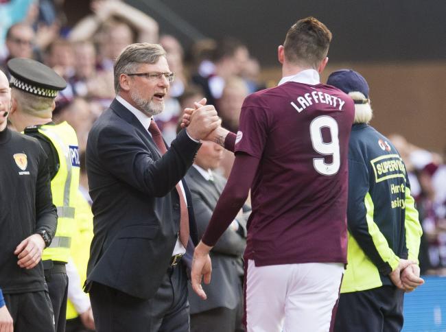 “Kyle Lafferty is running about a lot, he only did that for us against Celtic” says Hearts boss Craig Levein