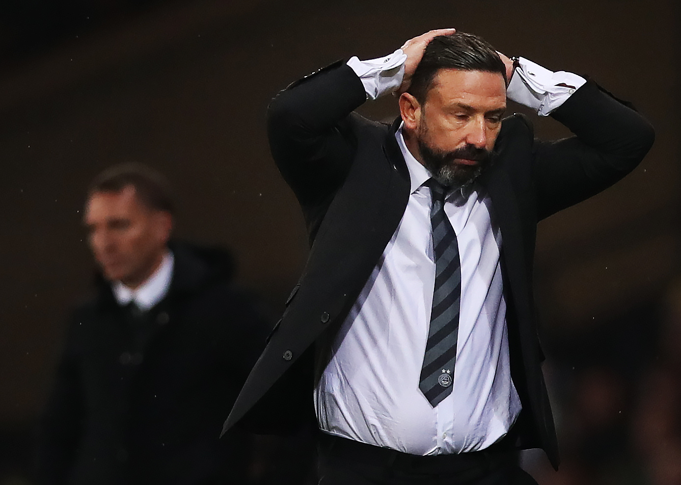 Celtic boss Brendan Rodgers aims thinly-veiled swipe at Aberdeen counterpart Derek McInnes over Hampden conduct