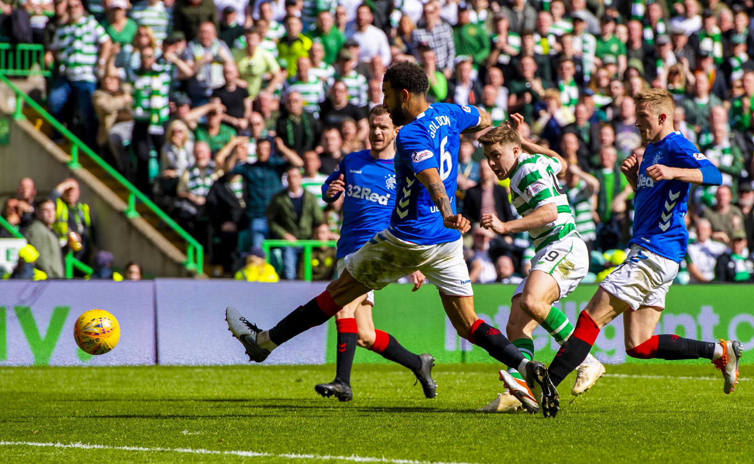 Live: Celtic 2-1 Rangers: Forrest strikes late as Morelos sees red