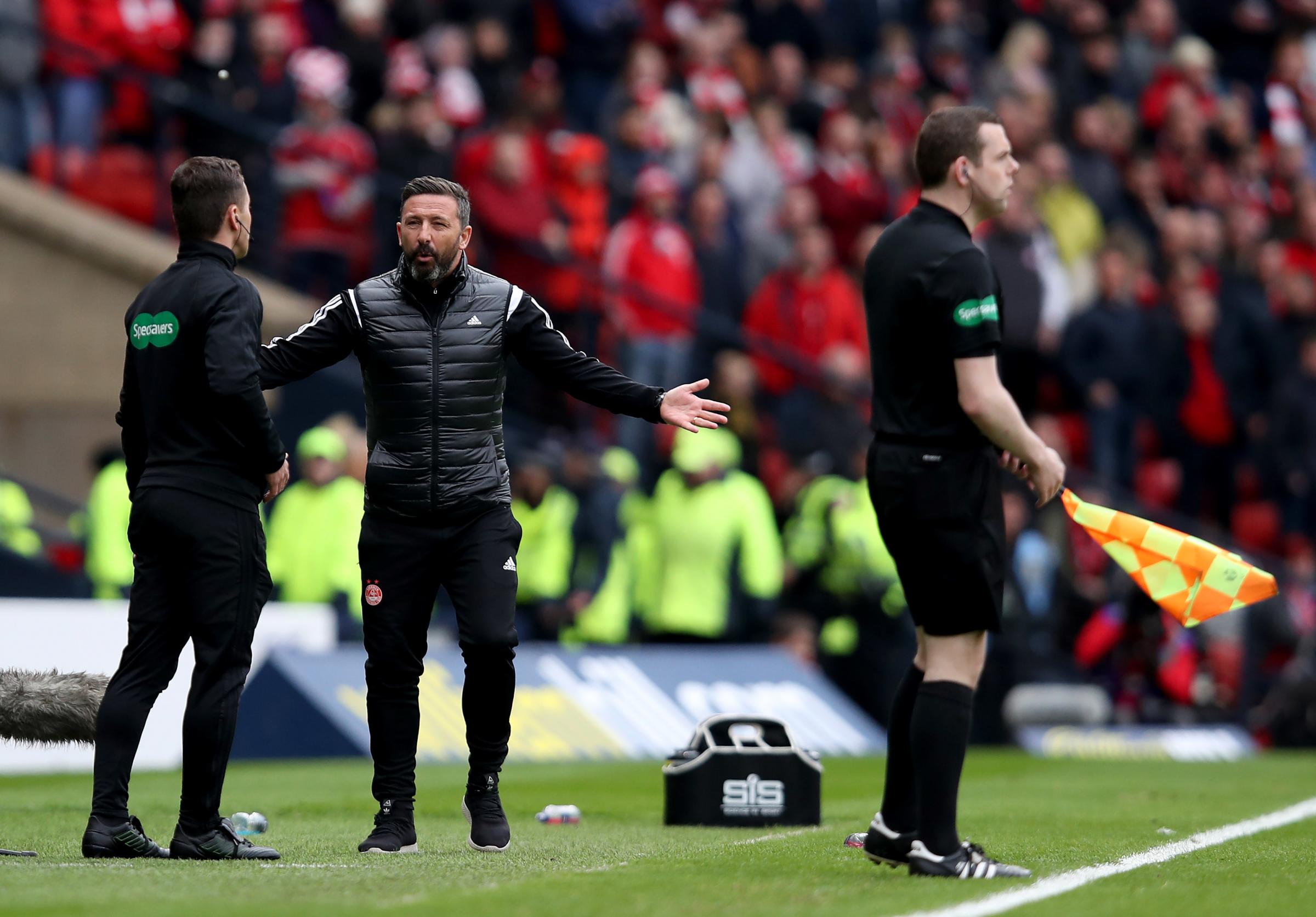 Aberdeen manager Derek McInnes sent off for reacting to sectarian abuse